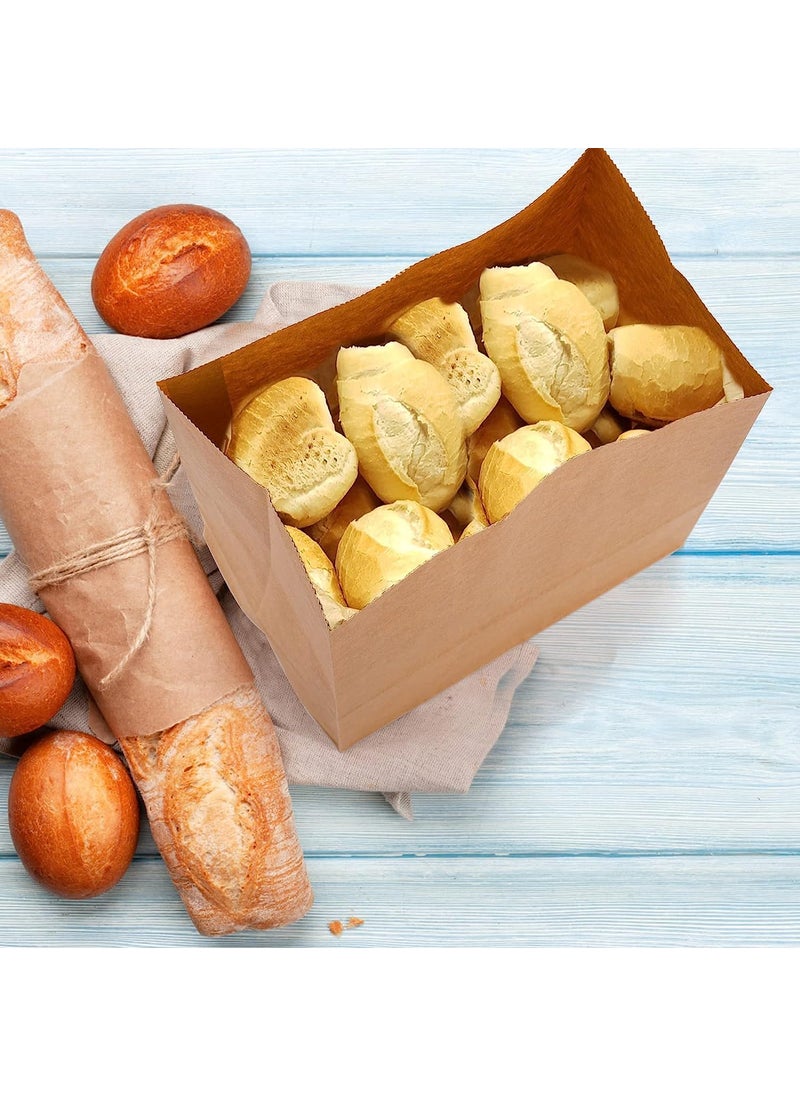 RanGit Bhumi Brown Paper Lunch Bags 65x11x35 in Small 50pcs Kraft Paper Carry Bags for Grocery Snacks Food Take Away Bakery Disposable Eco friendly Paper CoversSmall 50