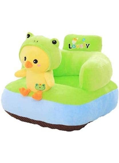 Vaishno Baby Sofa Seat Chair Chikk Design Plush Cushion and Chair for New Born Baby and Kids Cotton Toddlers Training Seat Baby Safety Sofa Dining Chair Green