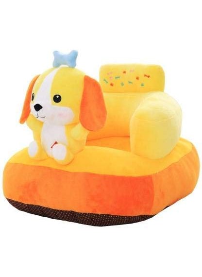 VAISHNO Baby Soft Sofa Seat Dog Design Sofa Seat Rocking Chair Plush Cushion and Chair for Baby Kids Baby Girl Babies and ChildrenYellow