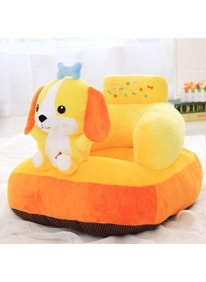 VAISHNO Baby Soft Sofa Seat Dog Design Sofa Seat Rocking Chair Plush Cushion and Chair for Baby Kids Baby Girl Babies and ChildrenYellow