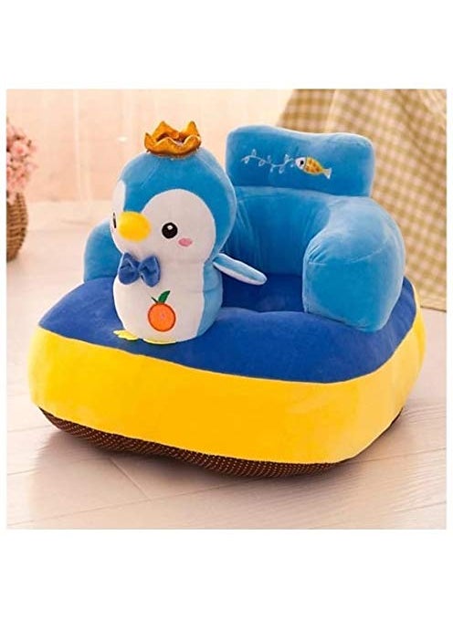 RVA Soft Sofa Twity Toy Shape Baby Supporting Seat Soft Plush Cushion and Chair for Kids Blue
