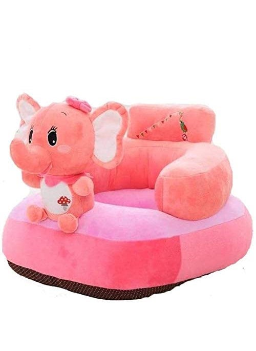 RVA Sofa Seat Soft Plush Elephant Shape Cushion for Baby Kids Pink