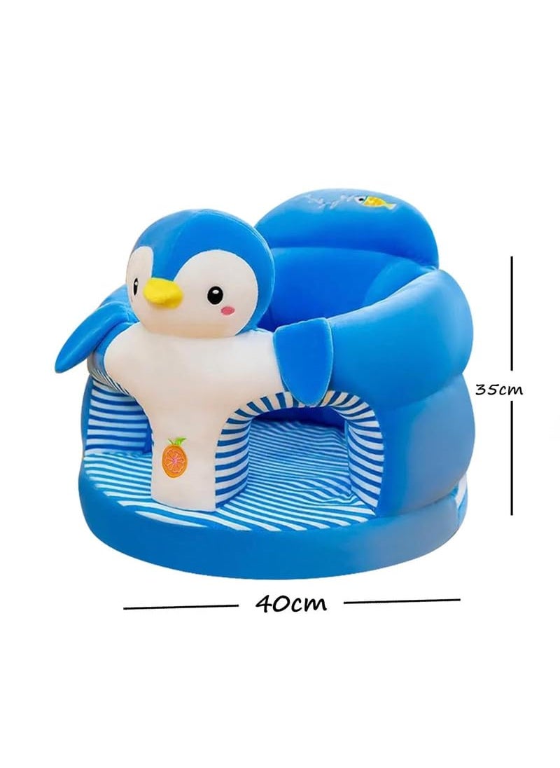 RVA Penguin Baby Soft Plush Cushion Baby Sofa Seat Or Rocking Chair forSoft Plush Cushion Supporting Baby Sofa Seat Baby Sitting Rocking Chair for Babies Kids