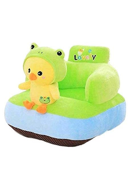 ELSTONE HOME Chick Shape Plush Cushion Baby Sofa Seat or Rocking Chair for Kids 0 to 2 Years Green