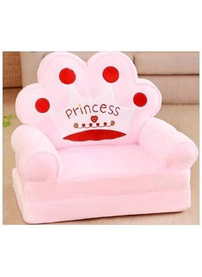 Omaja Home Fabric Princess Sofa Cum Bed Chair Soft Toy For 02 Years Babies Single Size Multicolour 1 Seater