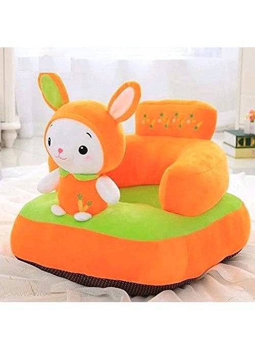 Bezzilish Home Sofa Cum Bed Shape Imported Soft Toy Chairseat for Baby SittingSoft Toy Chair for Kids Red and White