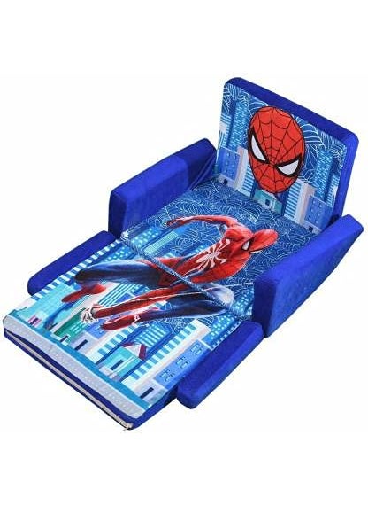 OMAJA HOMESoft Toy Kids Spider Man Baby Sofa Cum Bed Baby Chair for 02 Years Sofa Cum Bed Sofa Cum Bed Pack 1
