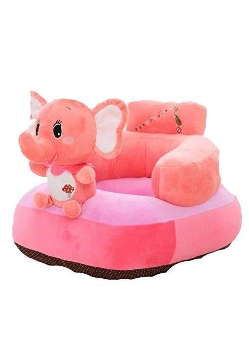AVS Cute Baby Sofa Seat Elephant Design Plush Cushion and Soft Chair PinkBlue