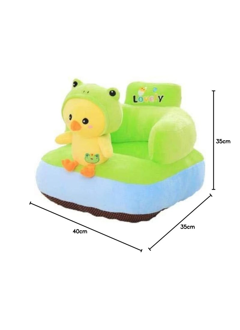 AVS Tvitti Design Chair for Baby Sofa Seat Supporting Cushion Sofa and Chair Cum Bed for Playing Sofa for New Baby and Kids Green