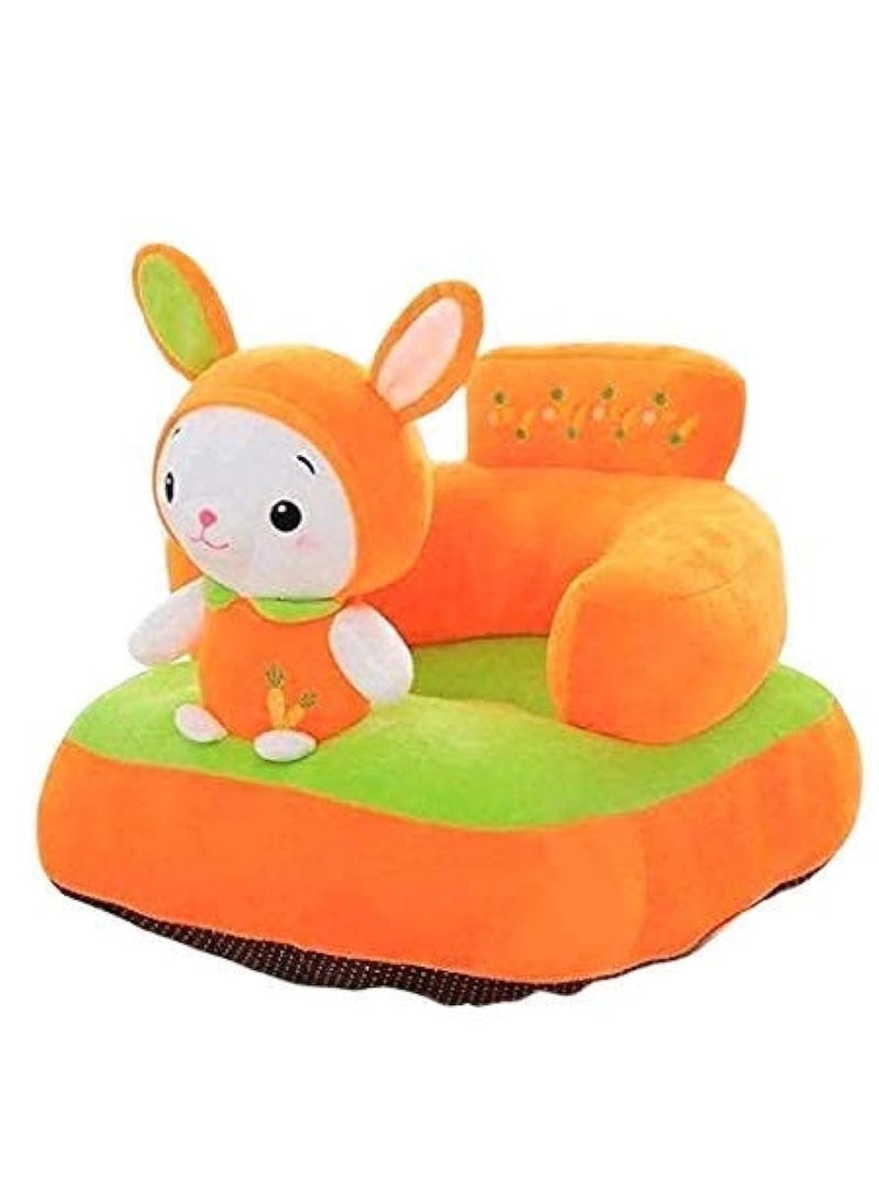 ELSTONE HOME Chick Shape Soft Plush Cushion Baby Sofa Seat or Rocking Chair for Kids 0 to 2 Years Orange Pack of 1