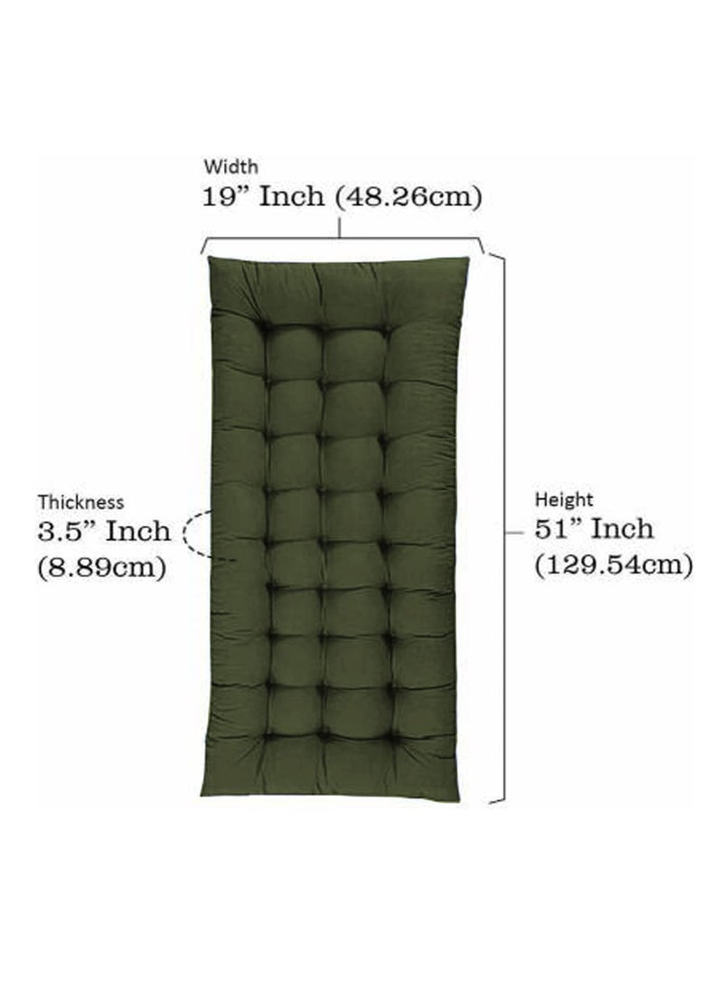 CRAZY WORLD Polycotton Rocking Chair Cushion Chair Not Include Brown Standard 48x18 Inch