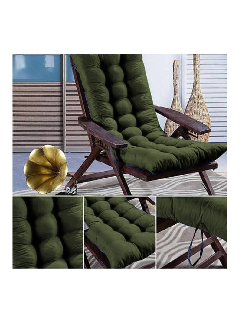 CRAZY WORLD Polycotton Rocking Chair Cushion Chair Not Include Brown Standard 48x18 Inch