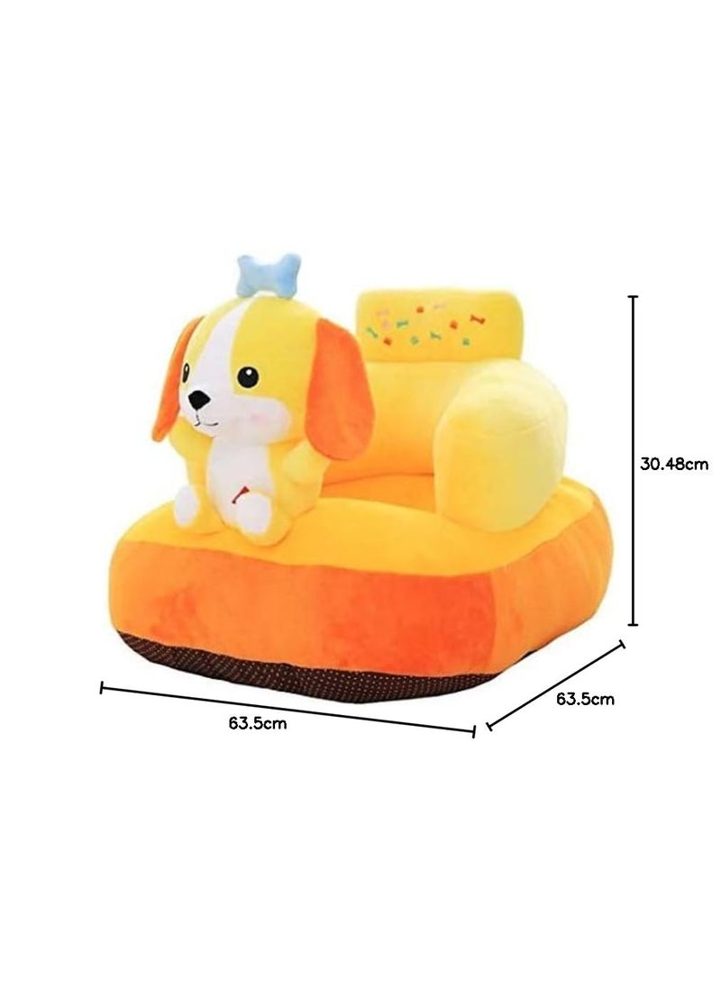 RVA Dog Shape Baby Sofa and Supporting Cushion for Your Lovely Kids OrangeYellow Pack of 1