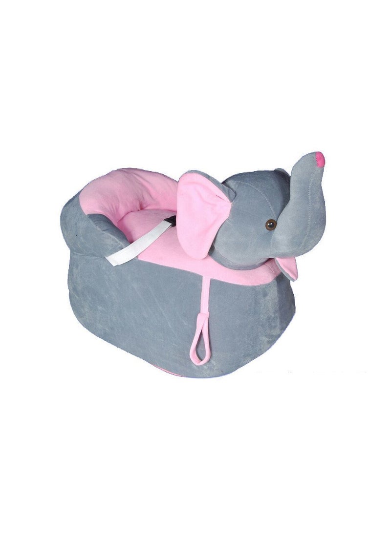 PRACHI TOYS Elephant Soft Toy Chair Seat 42 Cm Grey
