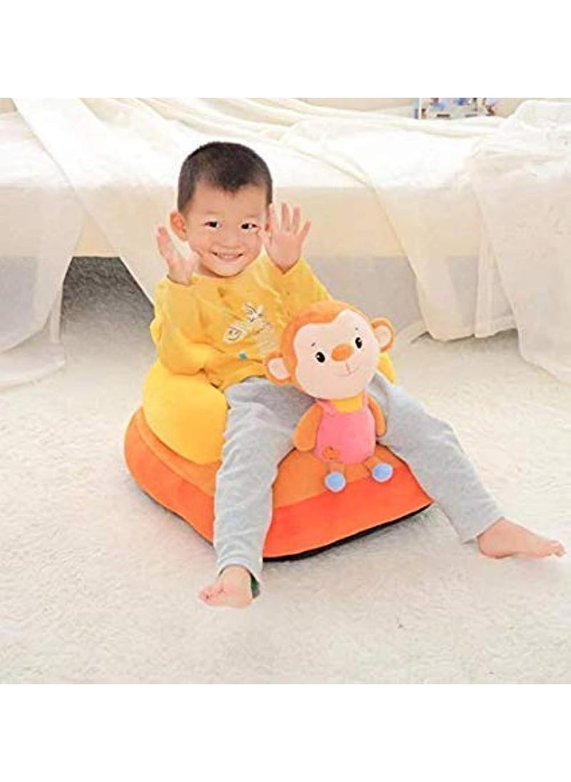AVS Monkey Shape Baby Supporting Seat Soft Plush Cushion and Chair for KidsBaby Brown Valentine Day