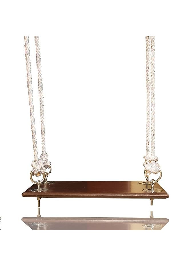 Shy Shy Wooden Swing with Complete Hanging Accessories for Both Indoor and Outdoor Use Durable Stylish and Perfect for Adding a Touch of Natural Elegance to Any Space Black