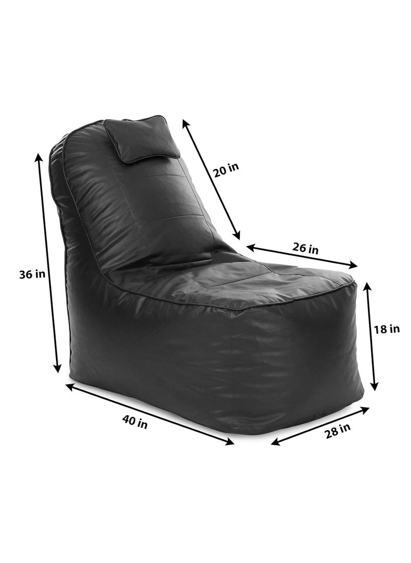 Home Valley Video Rocker LoungerRecliner with HeadRest Bean Bag Cover Without Beans
