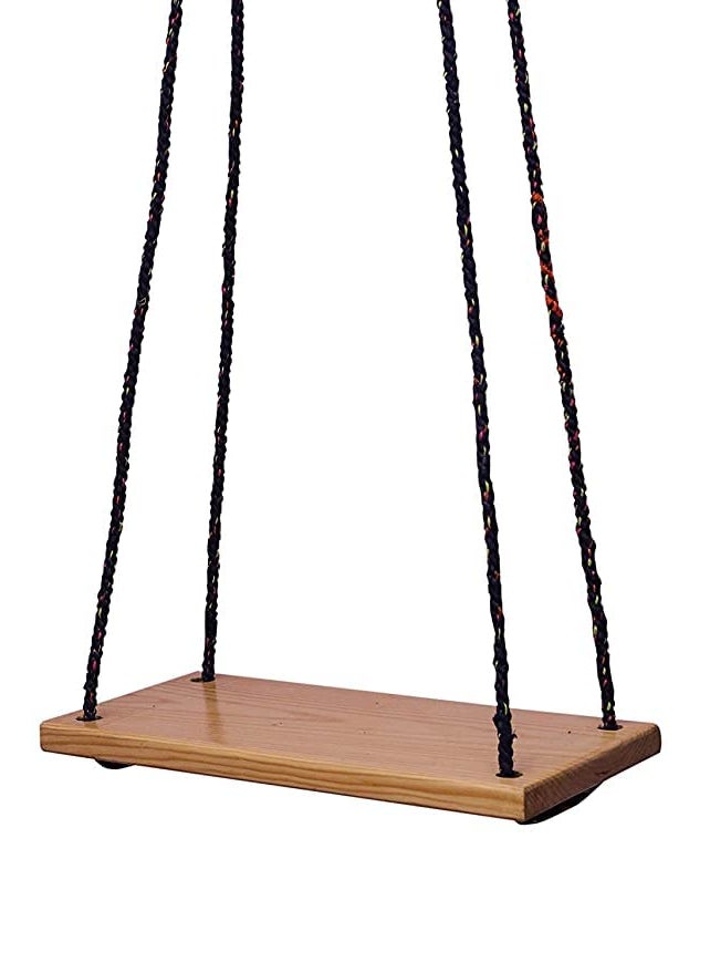 Shy Shy Wooden Simple Swing with Natural Wood Color
