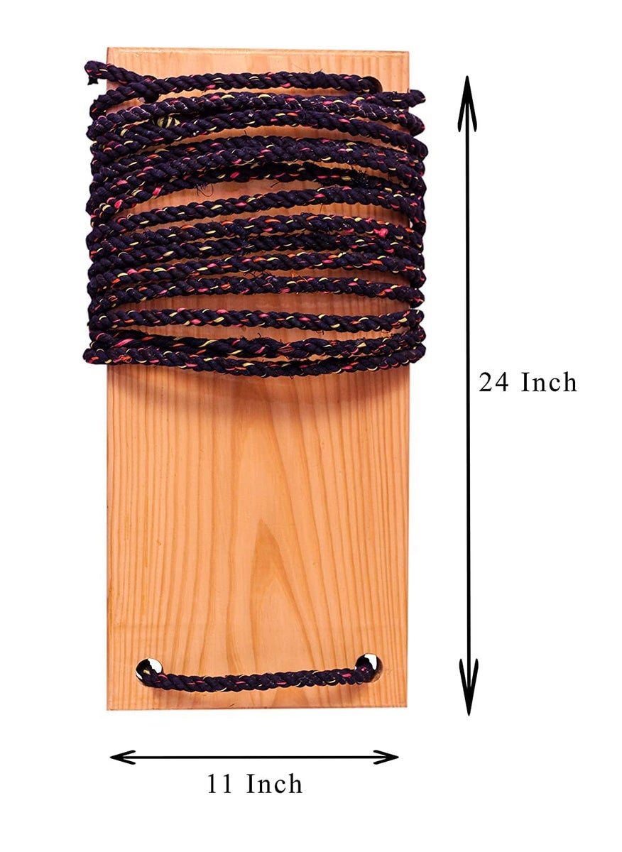 Shy Shy Wooden Simple Swing with Natural Wood Color