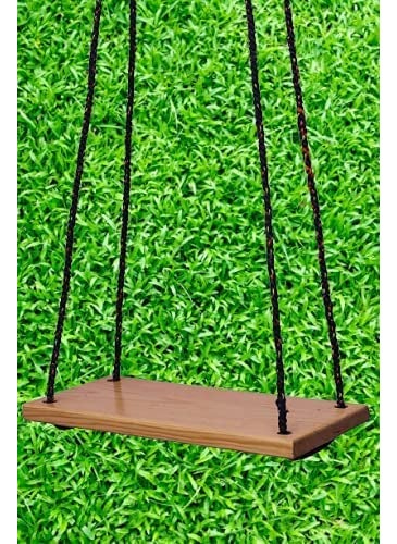Shy Shy Wooden Simple Swing with Natural Wood Color
