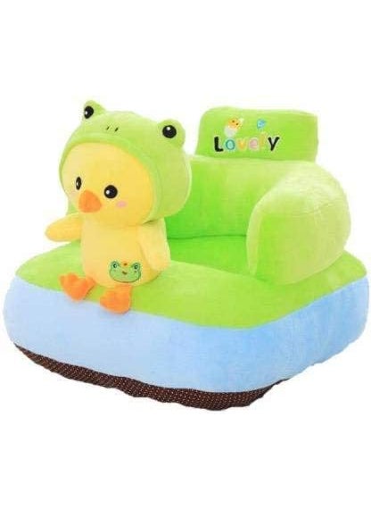 AVS Tvitti Design Baby Rocking Sofa Seat Plush Cushion Playing Sofa Cute Cartoon Shape Dining Chair Birthday Gift for Kids Green