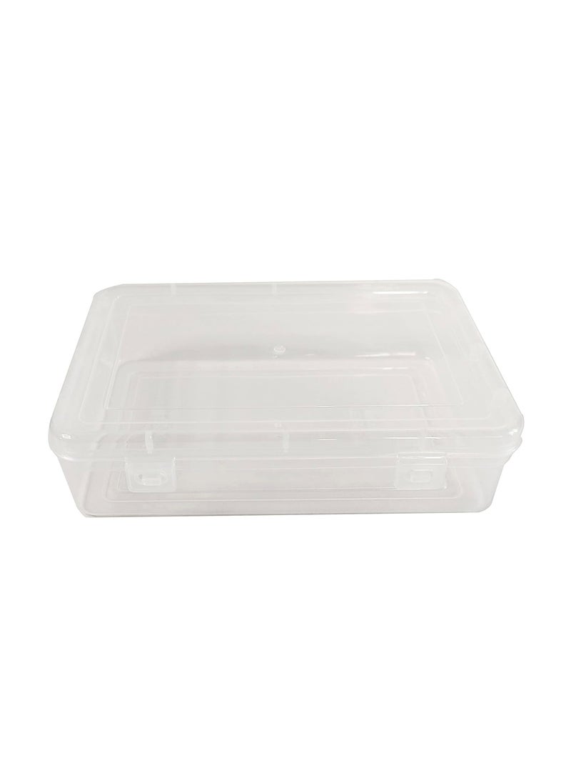 Feliz Clear Plastic Medium Storage Boxes Size 725 x 475 x 175 inches Set of 8