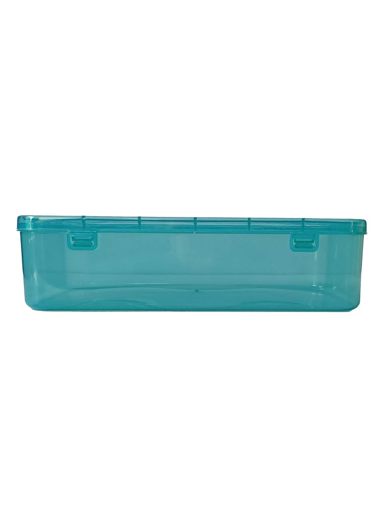 Feliz Green Colored Plastic Large Storage Boxes Size 115x75x275 inches Set of 6