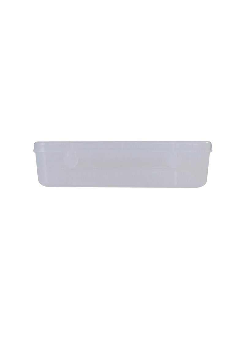 Feliz Clear Plastic Medium Storage Boxes Set of 6 Size 725 x 475 x 175 inches Rectangular