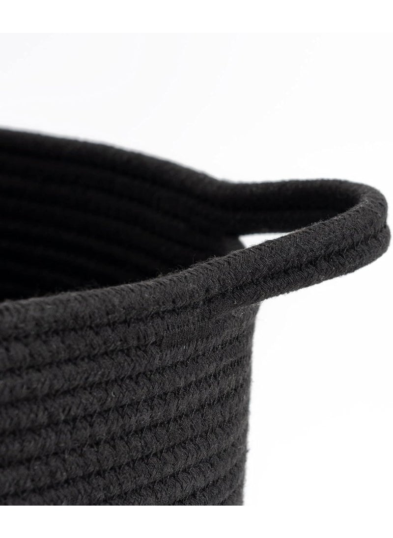 ALBY Large Cotton Rope Basket 142 x 134 x 162 inches Baby Laundry Toy Basket Storage Kids Tall Woven Basket Blanket Nursery Hamper Bin