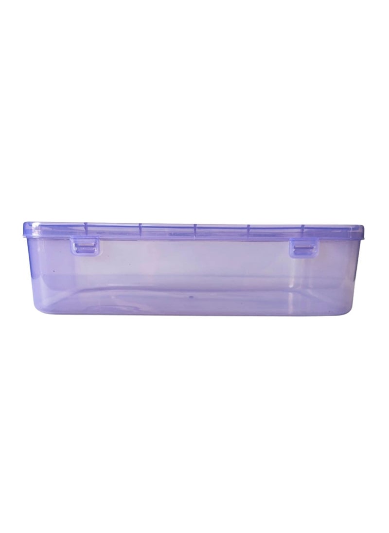 Feliz Purple Coloured Plastic Large Storage Boxes Size 115x75x275 inches Set of 3 Rectangular