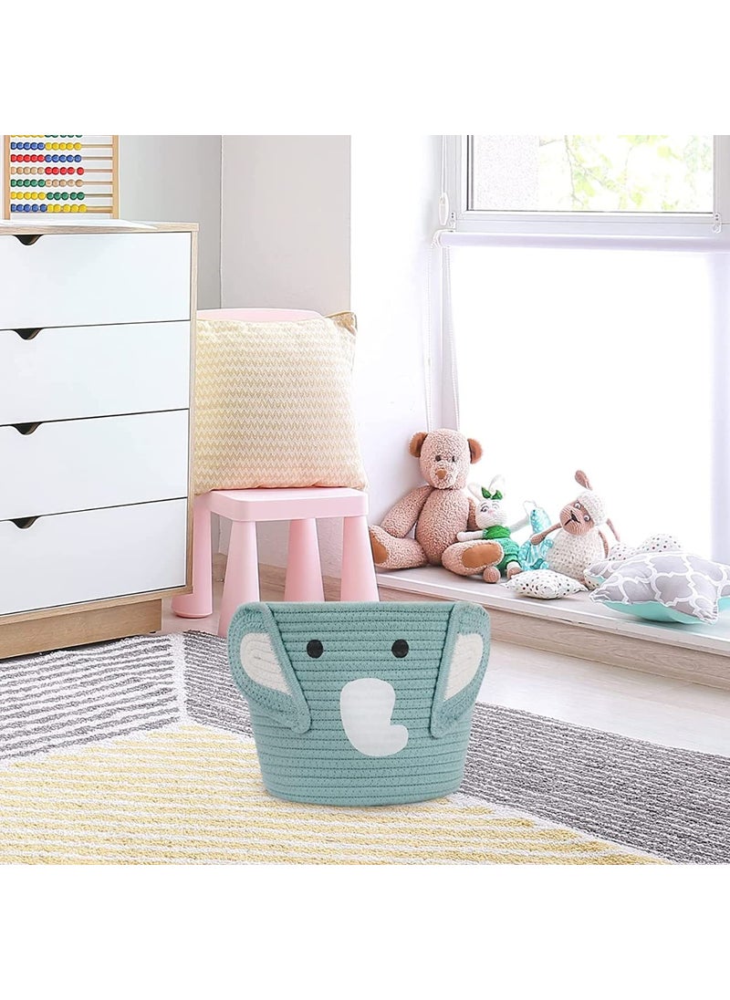 Textile and Beyond Jute Storage Organizer Book Shelf Toy Basket Laundry Hamper Perfect for Nursery Living Room Kitchen