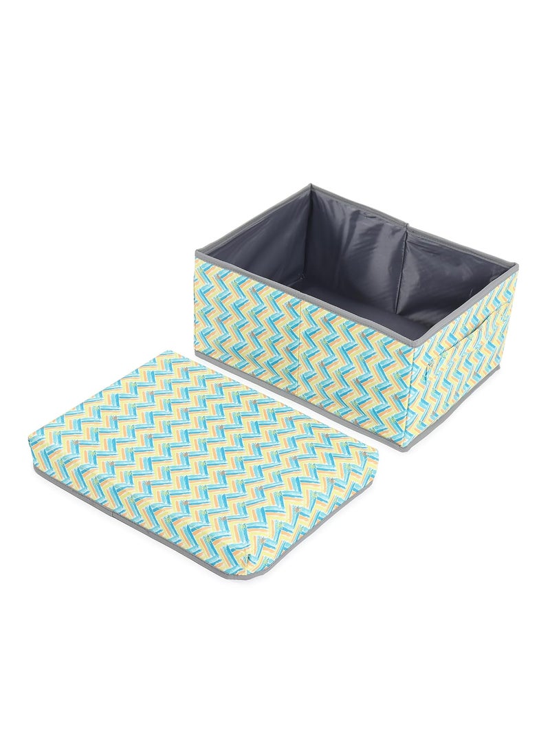 MOMMY BABY LUV Premium Foldable Storage Bin with Lid Durable Construction Modern Design and Spacious Capacity Room Organizer for Clothes Toys Books Living Room Bedroom Office and Other Supplies