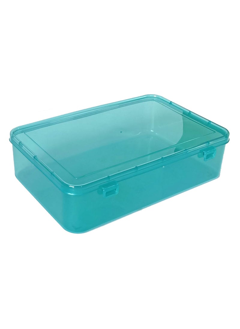 Feliz Green Coloured Plastic Large Storage Boxes Size 115x75x275 inches Set of 5