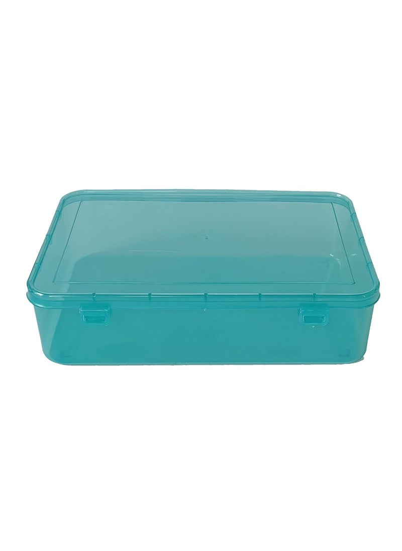 Feliz Green Coloured Plastic Large Storage Boxes Size 115x75x275 inches Set of 5