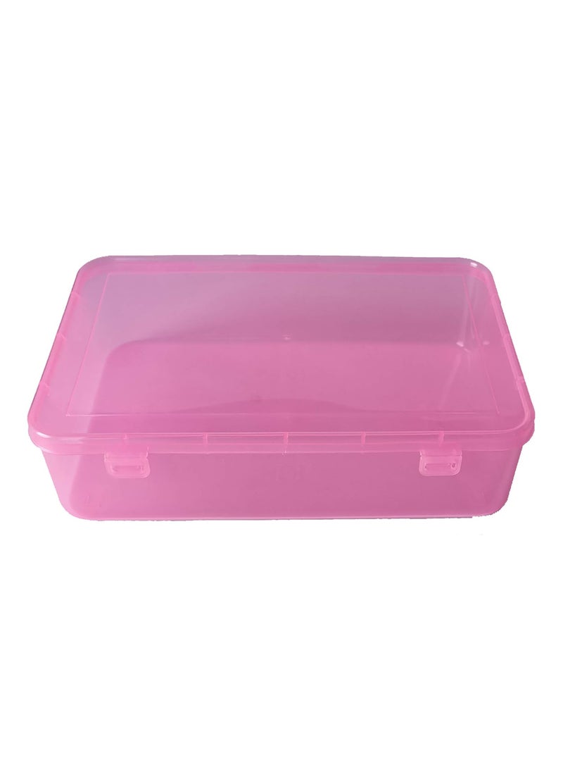 Feliz Pink Coloured Plastic Large Storage Boxes Size 115x75x275 inches Set of 2