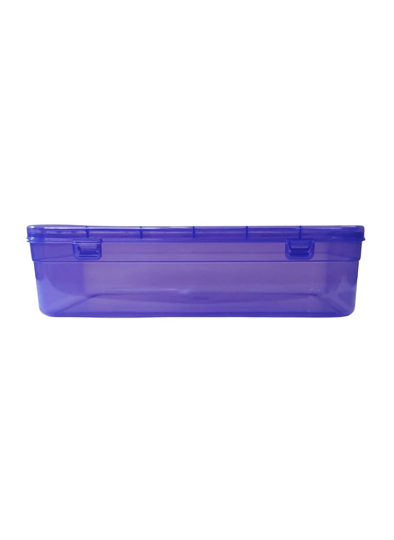 Feliz Purple Coloured Plastic Large Storage Boxes Size 115x75x275 inches Set of 5