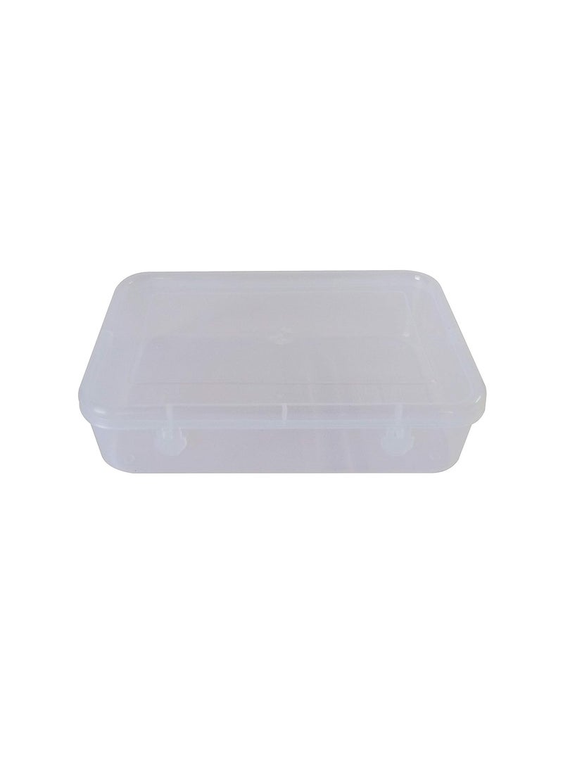 Feliz Clear Plastic Medium Storage Boxes Size 725x475x175 inches Set of 12