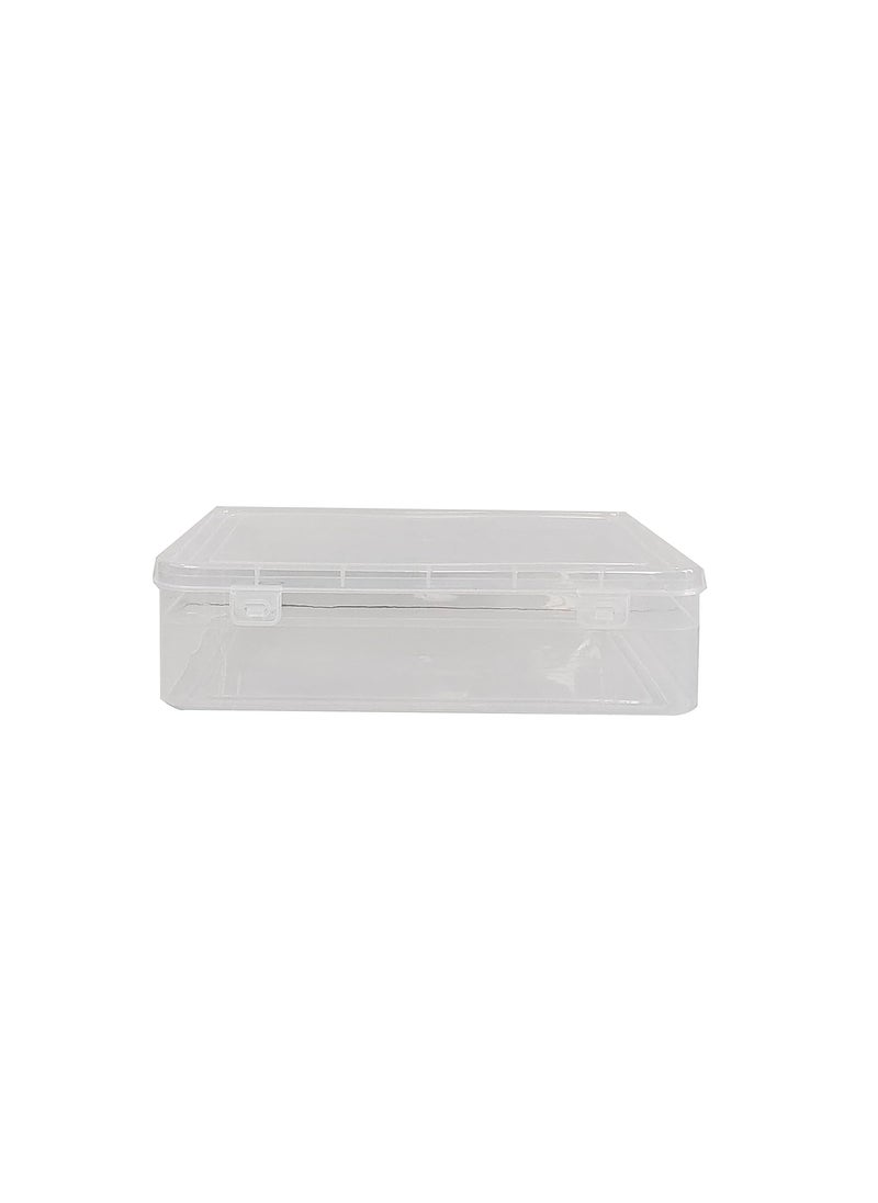 Feliz Clear Plastic Medium Storage Boxes Size 1025 x 675 x 25 inches Set of 5 Five Boxes