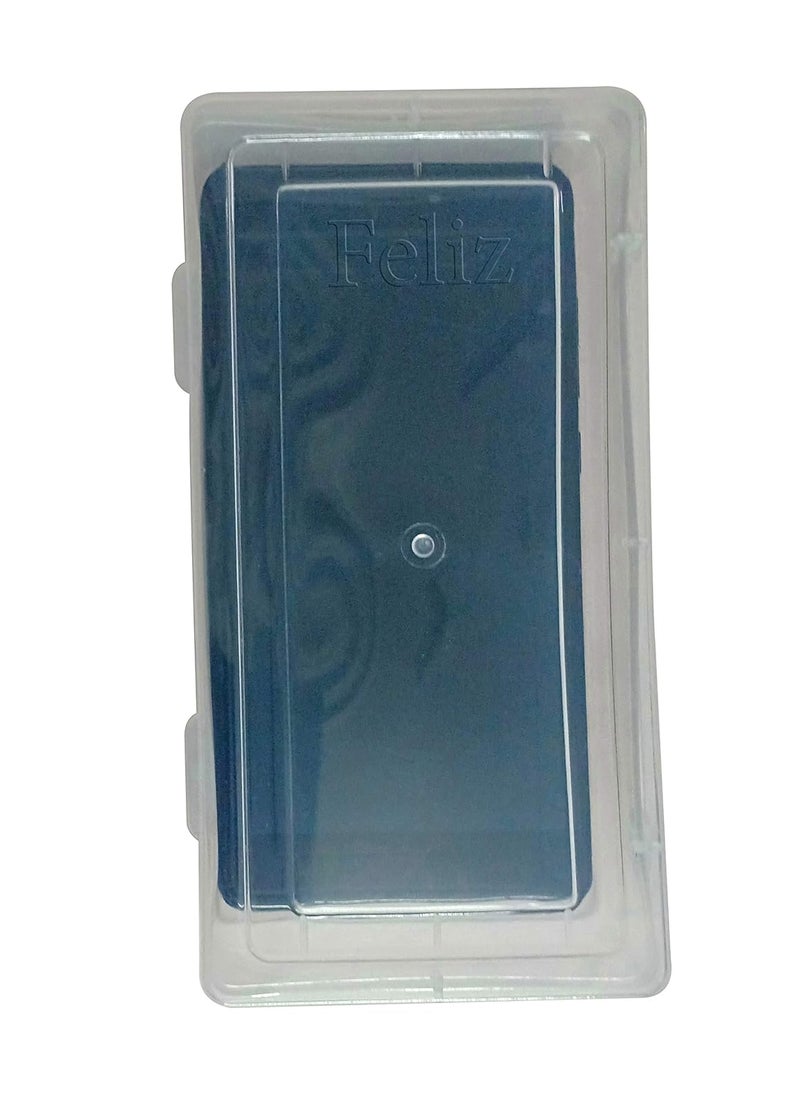 Feliz Clear Plastic Small Storage Boxes Size 65x325x13 in Set of 12