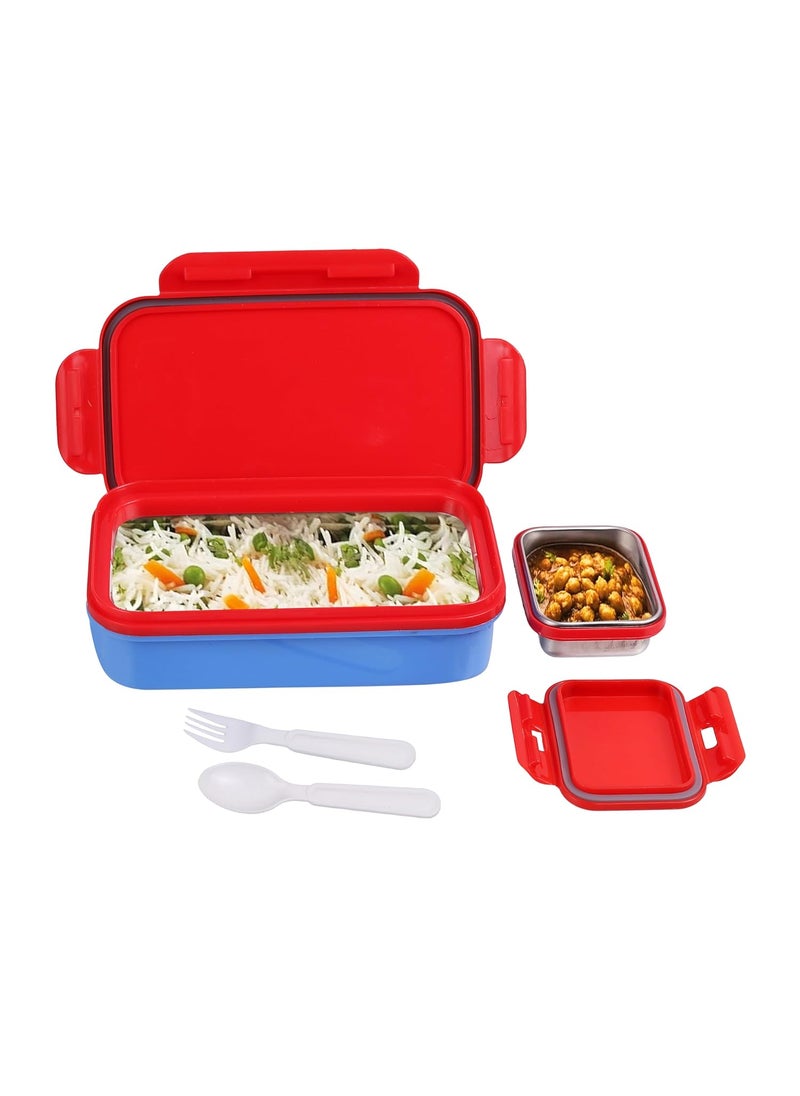Marvel Avengers Spider Man Single Compartment Insulated 2 Containers Lunch BoxAZ1025 Blue