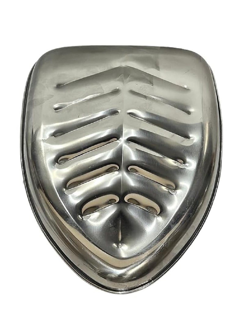 Dynore Stainless Steel 6 Piece Banana Leaf Shape Snack PlateNasta Plate for Kids and Every Day Use for Serving