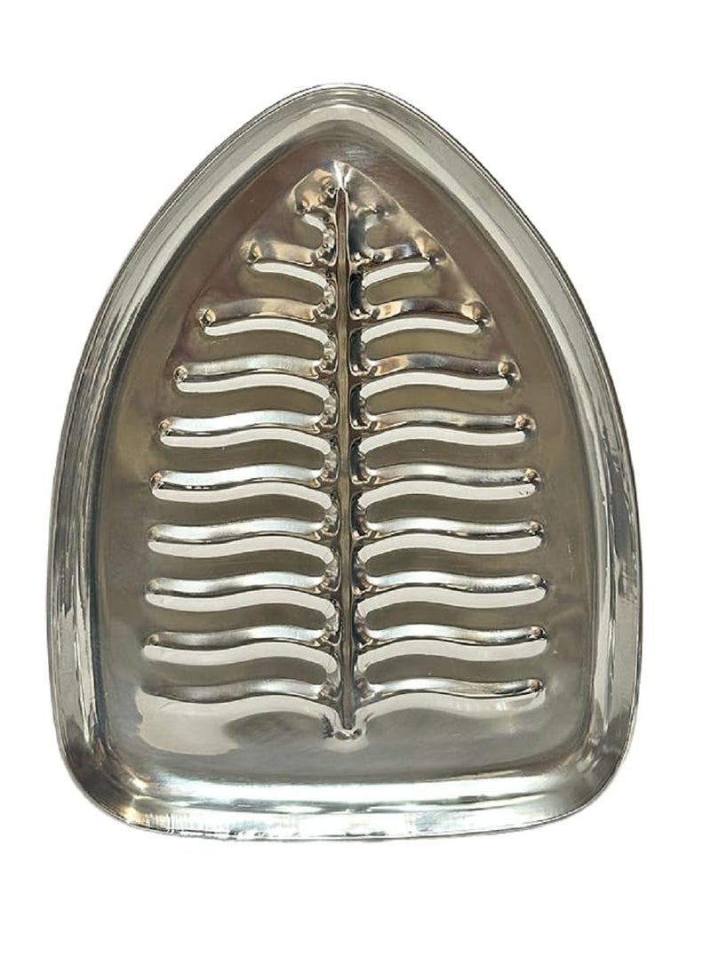 Dynore Stainless Steel 6 Piece Banana Leaf Shape Snack PlateNasta Plate for Kids and Every Day Use for Serving