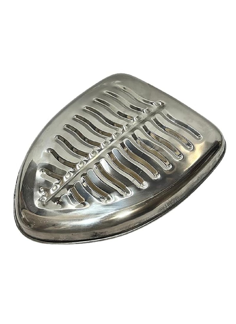 Dynore Stainless Steel 6 Piece Banana Leaf Shape Snack PlateNasta Plate for Kids and Every Day Use for Serving