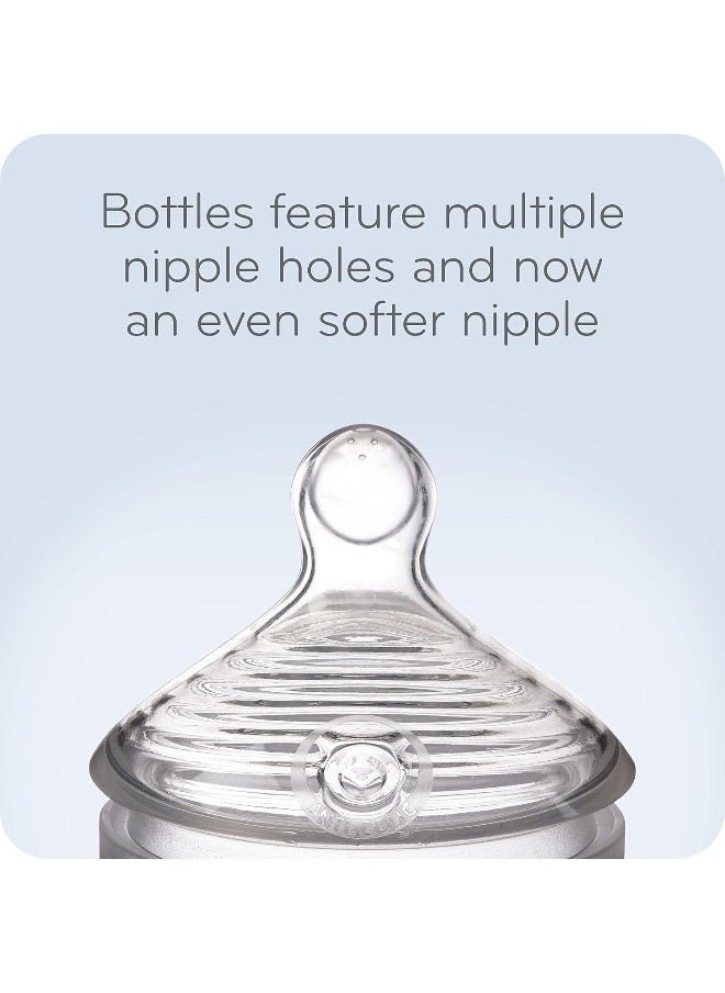 NUK Simply Natural Glass Baby Bottles, 4 oz, 3 Pack