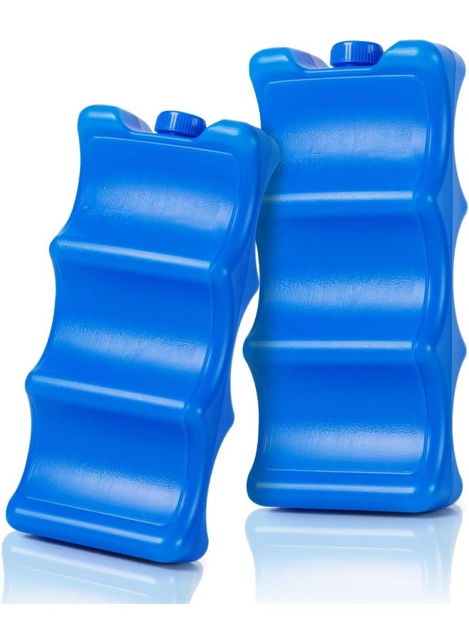 Teamoy Breastmilk Ice Pack (Pack of 2), Bottle Ice Packs for Breastmilk Storage and Breastfeeding Working Mom, Large