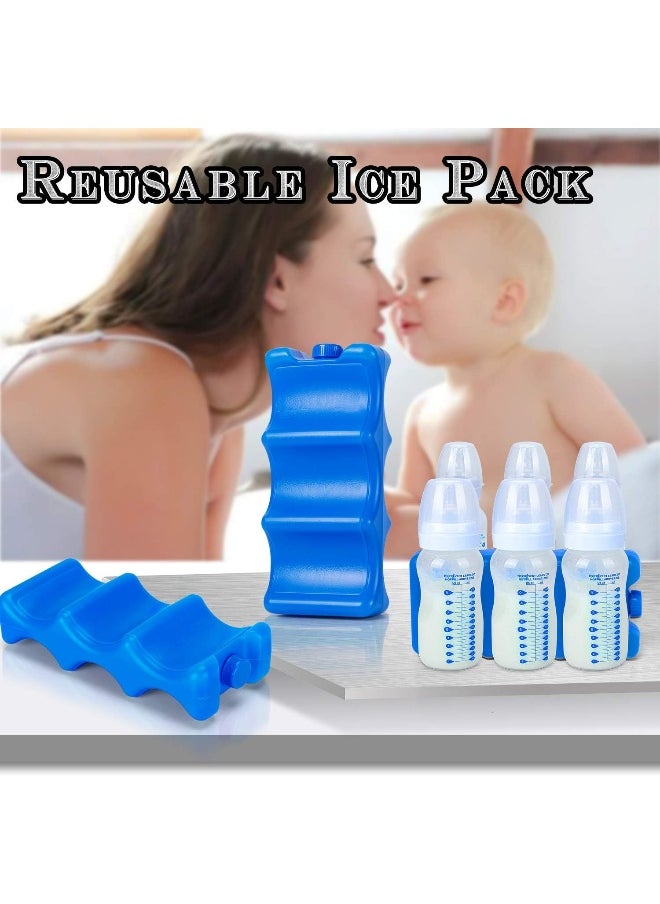 Teamoy Breastmilk Ice Pack (Pack of 2), Bottle Ice Packs for Breastmilk Storage and Breastfeeding Working Mom, Large