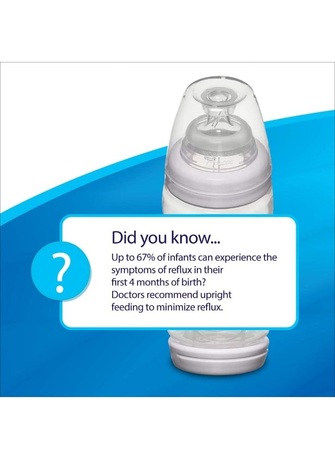 Playtex Baby Ventaire Anti Colic Baby Bottle, BPA Free, 6 Ounce - 3 Pack