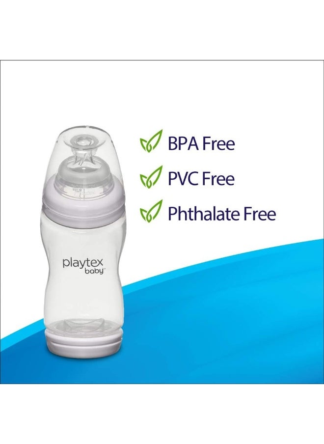 Playtex Baby Ventaire Anti Colic Baby Bottle, BPA Free, 6 Ounce - 3 Pack