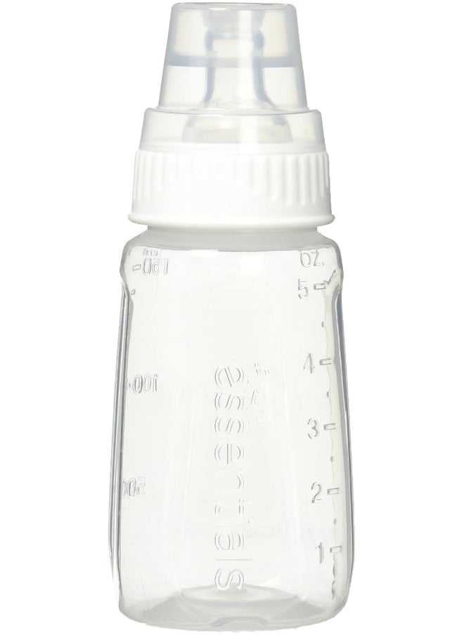 NUK Gerber First Essentials Clear View Silicone Bottle, Slow Flow, 5 Ounce