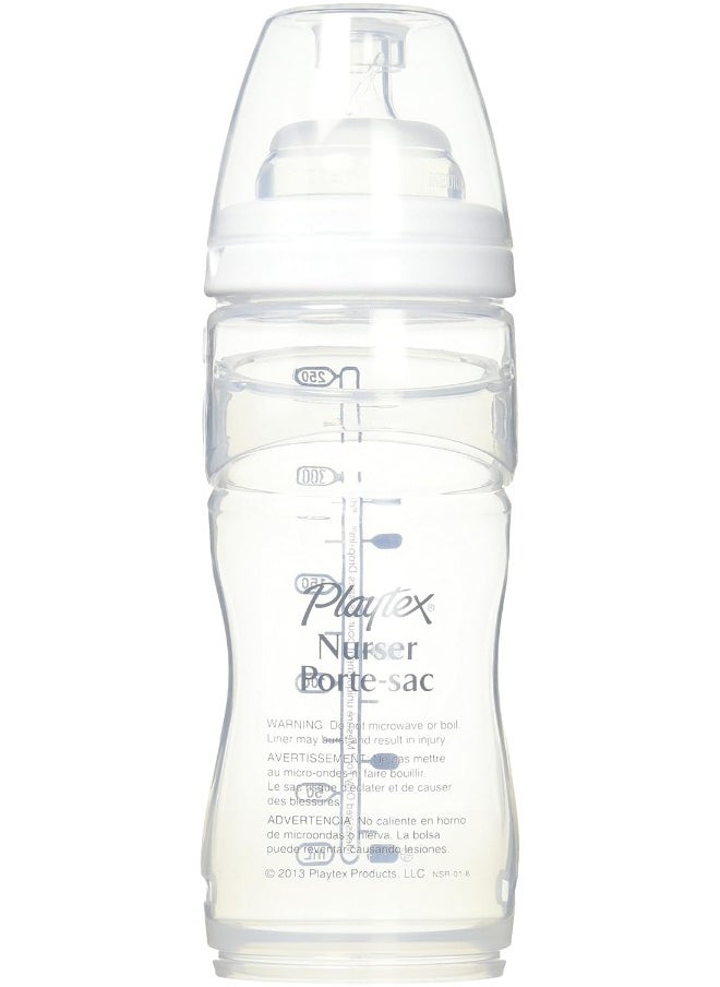Playtex - Nurser with Drop-Ins Liners, 8 oz, Feeding Bottle (1 pk)